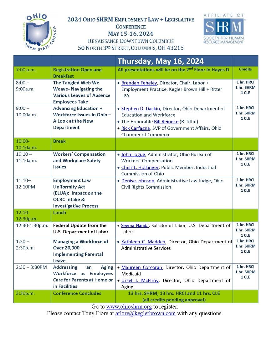 Ohio Shrm Conference 2024 Schedule Josi Joleen